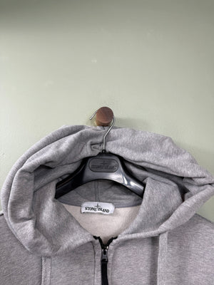 Stone Island Grey Zipped Hoodie
