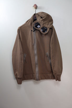 C.P. Company Khaki Goggle Hoodie
