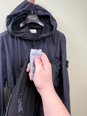 Stone Island Navy Crinkle Reps Jacket