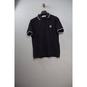 Stone Island Black Slim Fit Polo