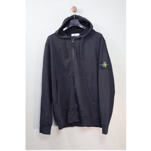 Stone Island Black Zipped Hoodie