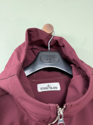 Stone Island Burgundy Soft Shell Jacket