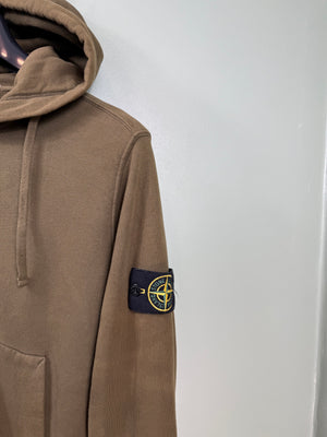 Stone Island Khaki Zipped Hoodie