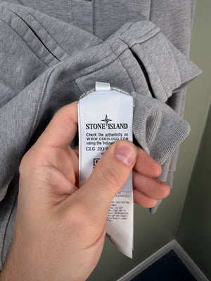 Stone Island Grey Zipped Hoodie