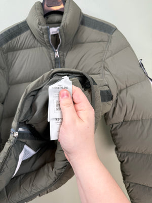 Stone Island Khaki Seamless Tunnel Down Jacket