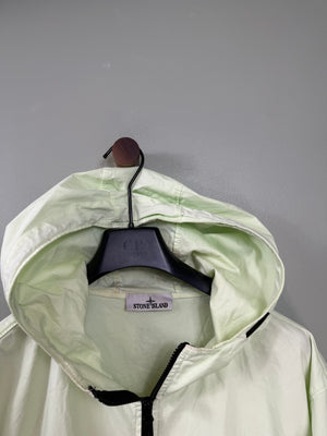 Stone Island Pastel Green Supima Cotton Twill Jacket