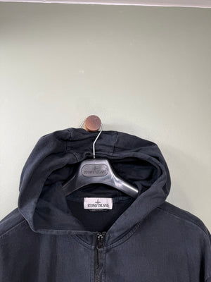 Stone Island Black Zipped Hoodie