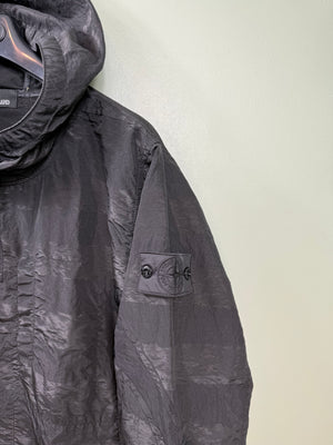 Stone Island Black Shadow Project Striped Nylon Metal Smock
