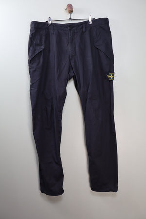 Stone Island Black RE-T Cargo Bottoms