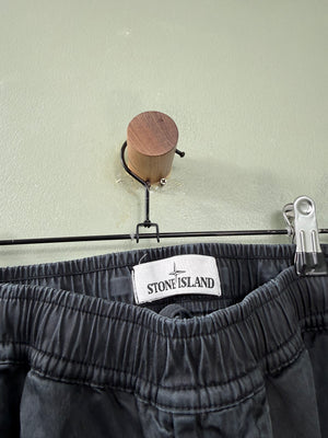 Stone Island Black RE-T Cargo Bottoms