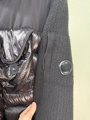 C.P. Company Black D.D Shell Down Knit Jacket