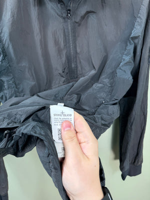 Stone Island Black Nylon Metal Smock