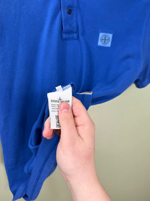 Stone Island Blue Regular Fit Polo