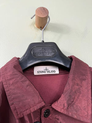 Stone Island Red Nylon Metal Overshirt