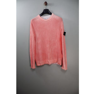 Stone Island Pink Hand-Sprayed Knit Jumper