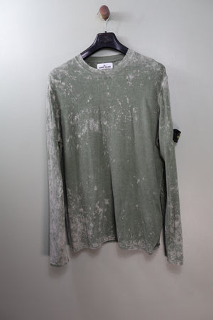 Stone Island Green Ovo Dye Jumper