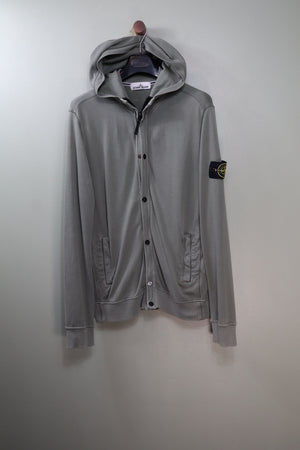 Stone Island Khaki Zipped Hoodie