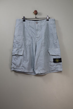 Stone Island Blue LO-W Cargo Shorts