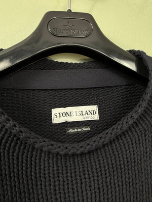 Stone Island Navy Vintage Knit Jumper