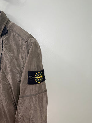 Stone Island Khaki Nylon Metal Overshirt