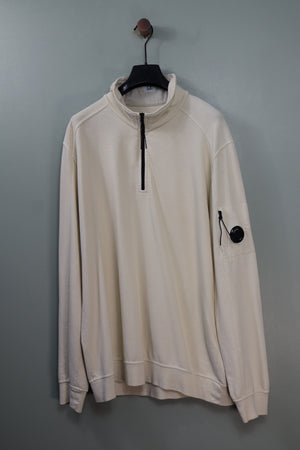C.P. Company Pastel Yellow 1/4 Zip Jumper