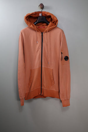 C.P. Company Orange Zipped Hoodie