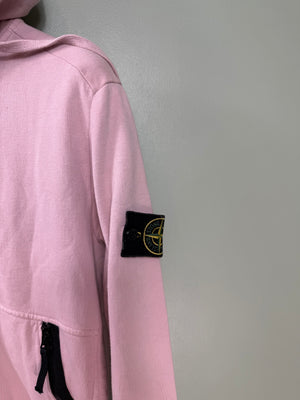 Stone Island Pink Zipped Hoodie