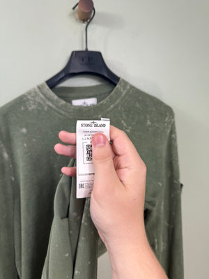 Stone Island Green Ovo Dye Jumper