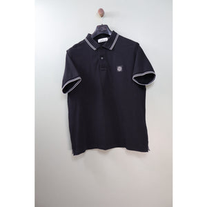 Stone Island Black Slim Fit Polo