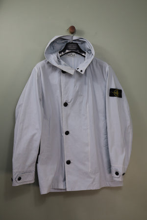 Stone Island Sky Blue Cotton Cordura Jacket