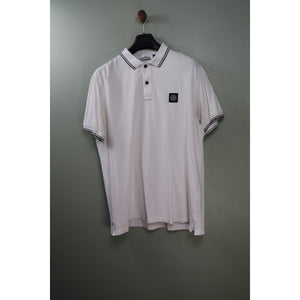Stone Island White Slim Fit Polo