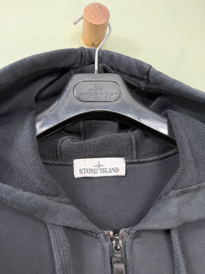 Stone Island Black Zipped Hoodie