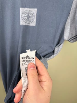 Stone Island Blue Two Tone T-Shirt
