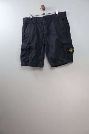 Stone Island Black SL Cargo Shorts