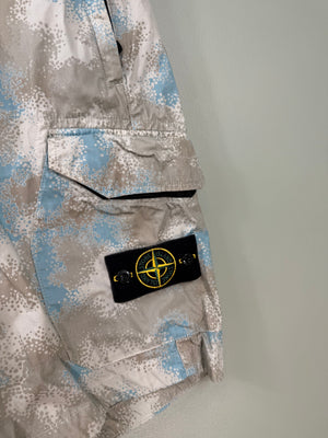 Stone Island Beige RE Camo Devoire Cargo Shorts