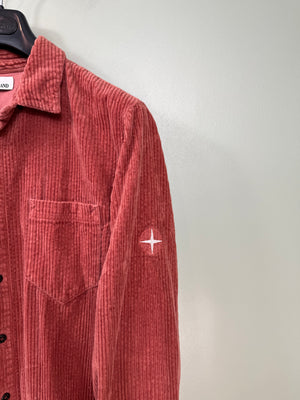 Stone Island Burnt Orange Corduroy Overshirt