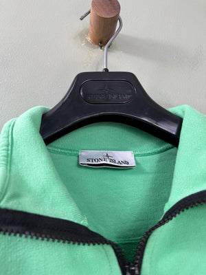 Stone Island Green 1/4 Zip Jumper
