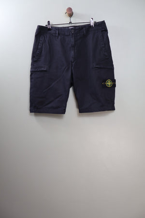 Stone Island Black SL Cargo Shorts