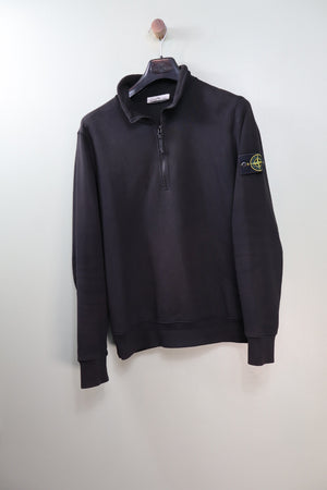 Stone Island Black 1/4 Zip Jumper