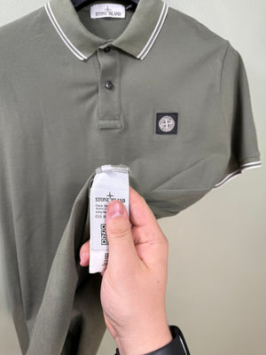 Stone Island Green Slim Fit Polo