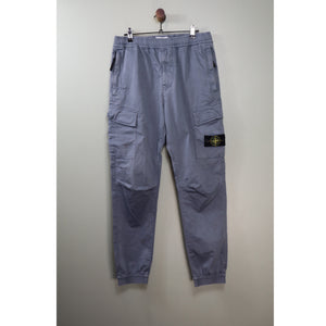 Stone Island Avio Blue RE-T Cargo Bottoms