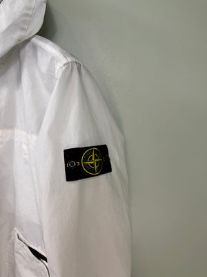 Stone Island White Aggressive Gommato Jacket