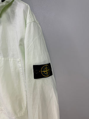Stone Island Pastel Green Supima Cotton Twill Jacket