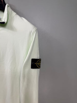 Stone Island Pastel Green 1/4 Zip Jumper