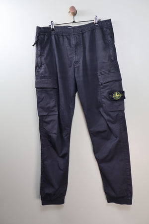 Stone Island Black RE-T Cargo Bottoms