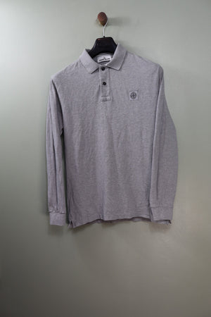 Stone Island Grey Regular Fit Polo