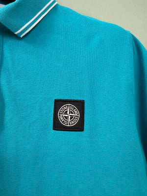 Stone Island Blue Polo Shirt
