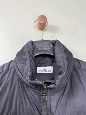 Stone Island Black Crinkle Reps Down Gilet