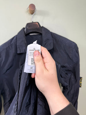 Stone Island Navy Nylon Metal Overshirt
