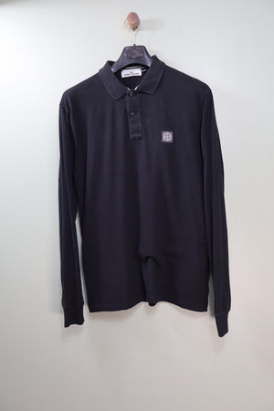 Stone Island Black Regular Fit Polo